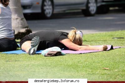 poze Fergie - Fergie cand face sport - Fergie